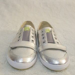 Metallic Silver sneakers